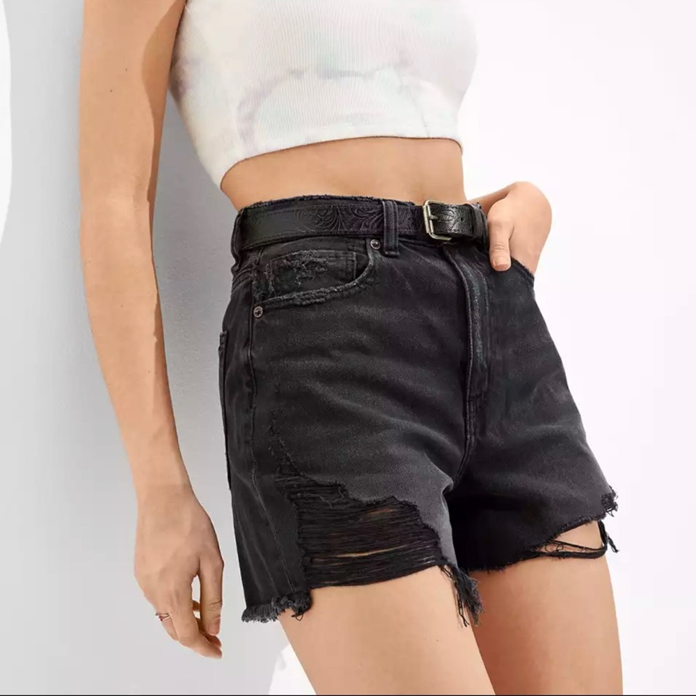AE High Waist Mom Shorts